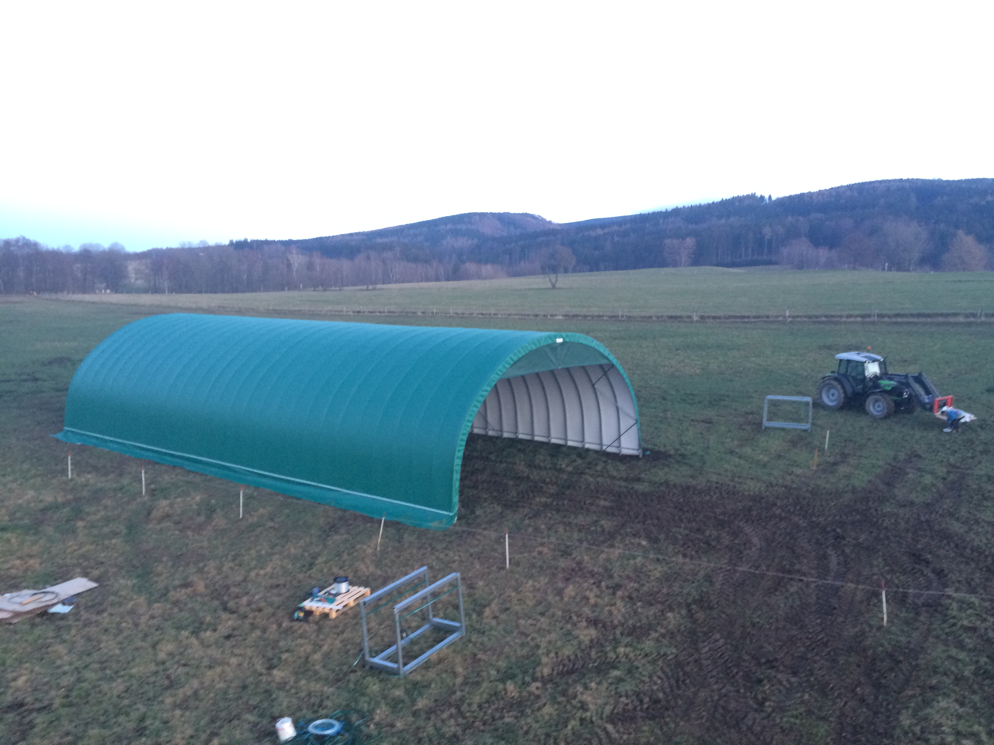 Hala Agribar 10x20m v Ludvíkově pod Smrkem