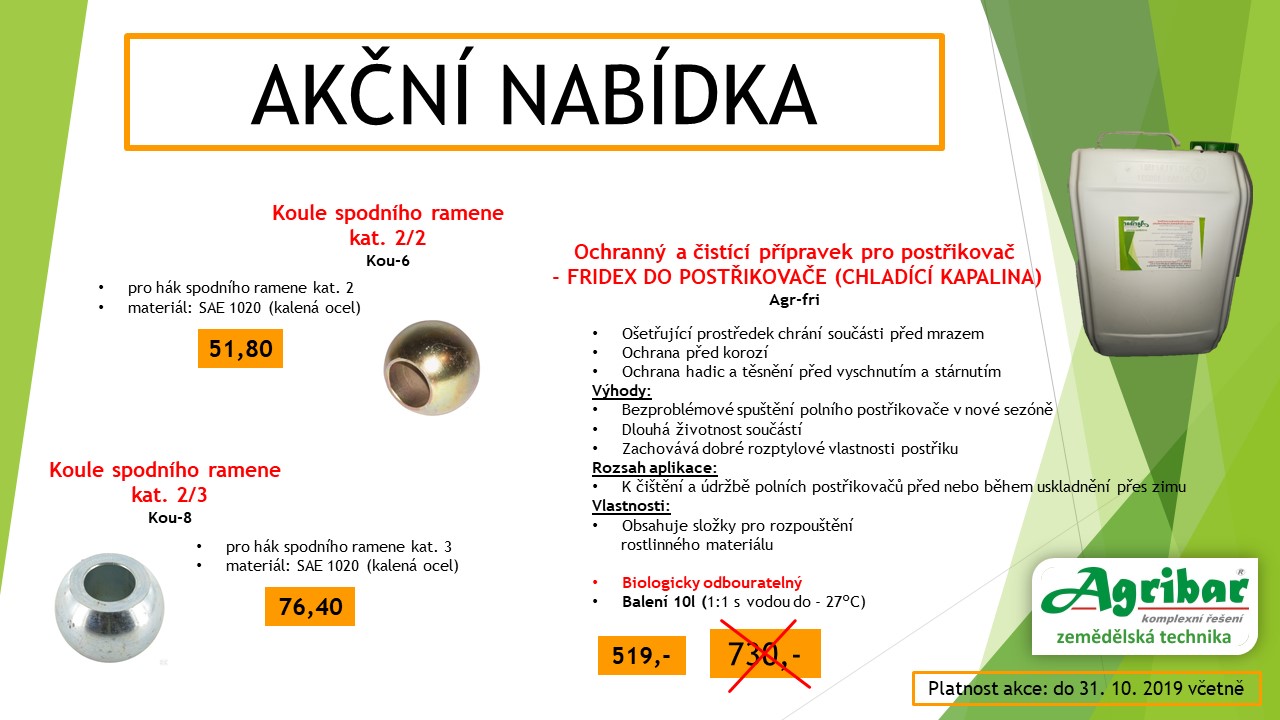 AKČNÍ NABÍDKA - 10-2019-koule a prostředek na zazimování postřikovačů